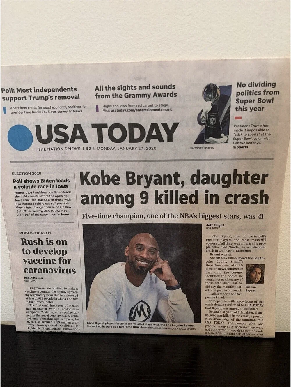 Kobe Bryant LA Lakers USA Today/The Press Enterprise Newspapers